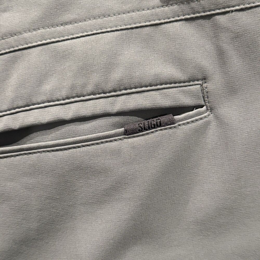 Sligo Mens Golf Shorts Lightweight Casual Gray Size 36 Performance Preppy - Picture 7 of 9